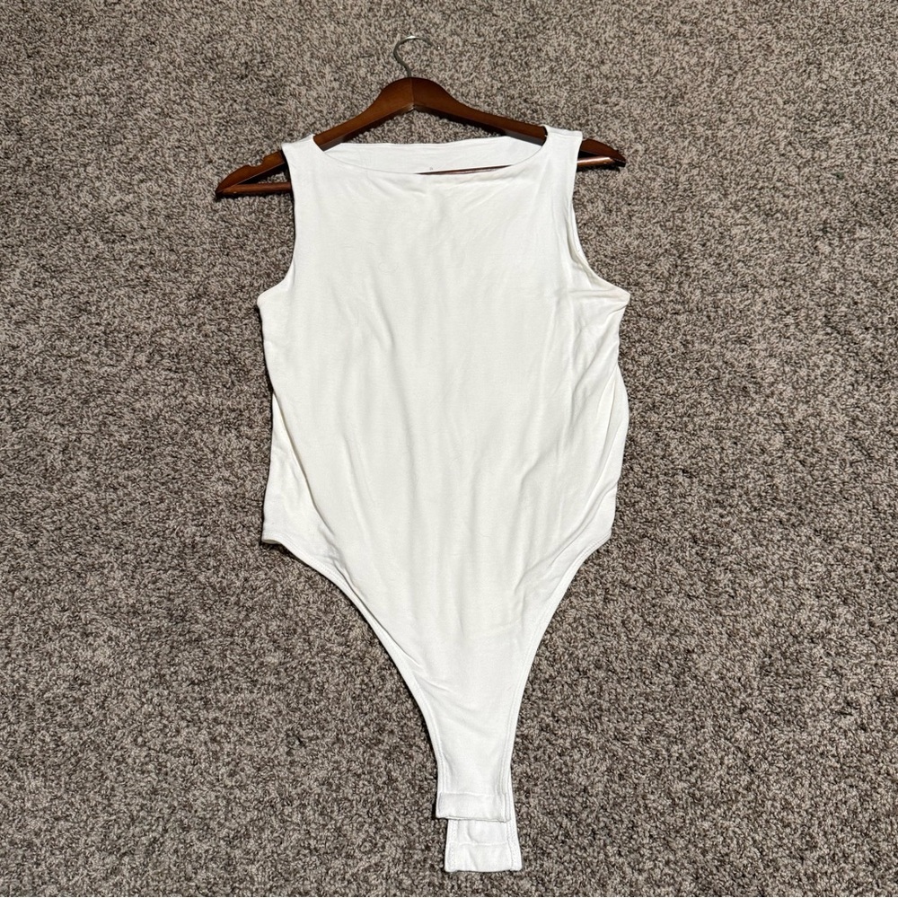 a new day Women’s White Bodysuit